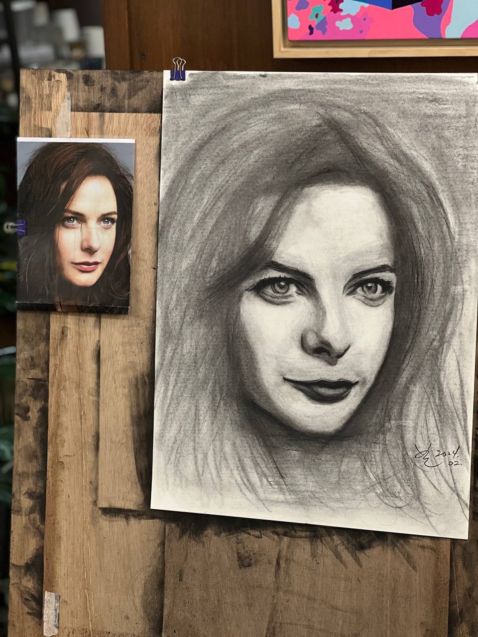 레베카 퍼거슨_목탄&콩테