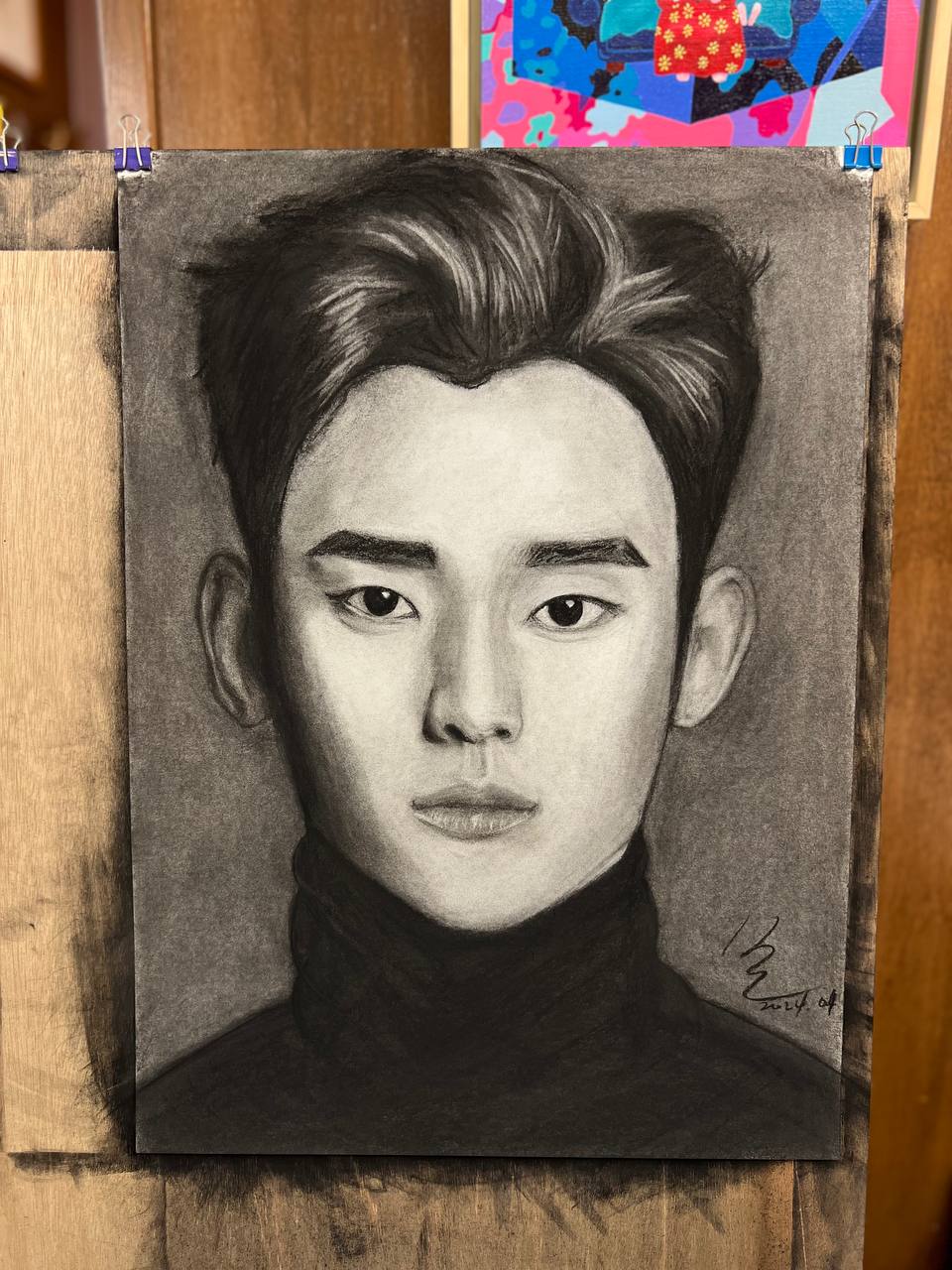 김수현_목탄&콩테