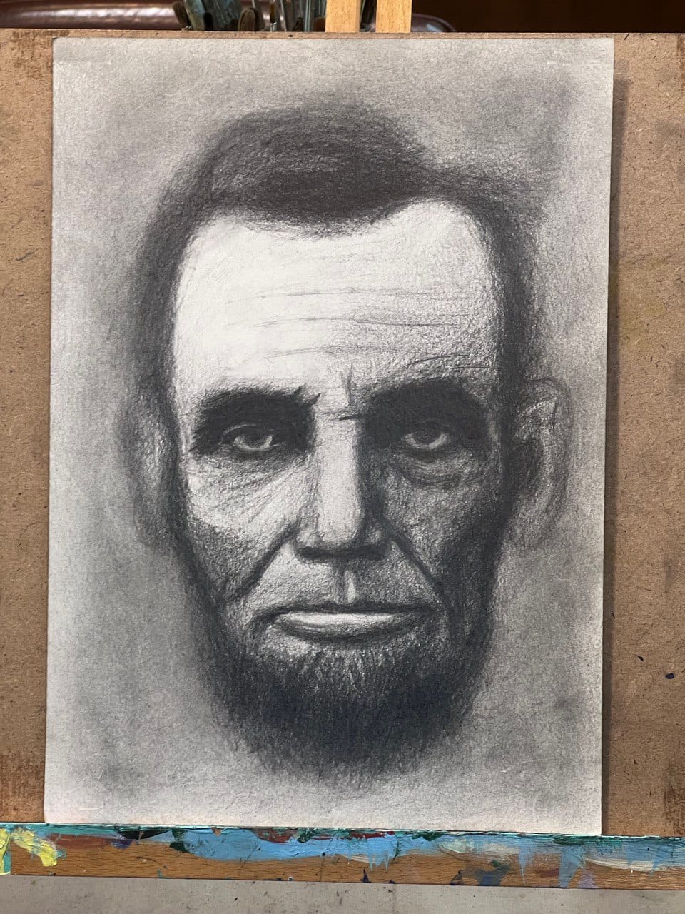 링컨_목탄&콩테 [그림을 그려보는 중 01]