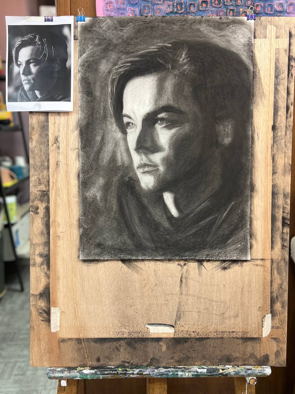 레오나르도 디카프리오_목탄&콩테