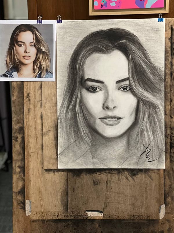 마고 로비_목탄&콩테